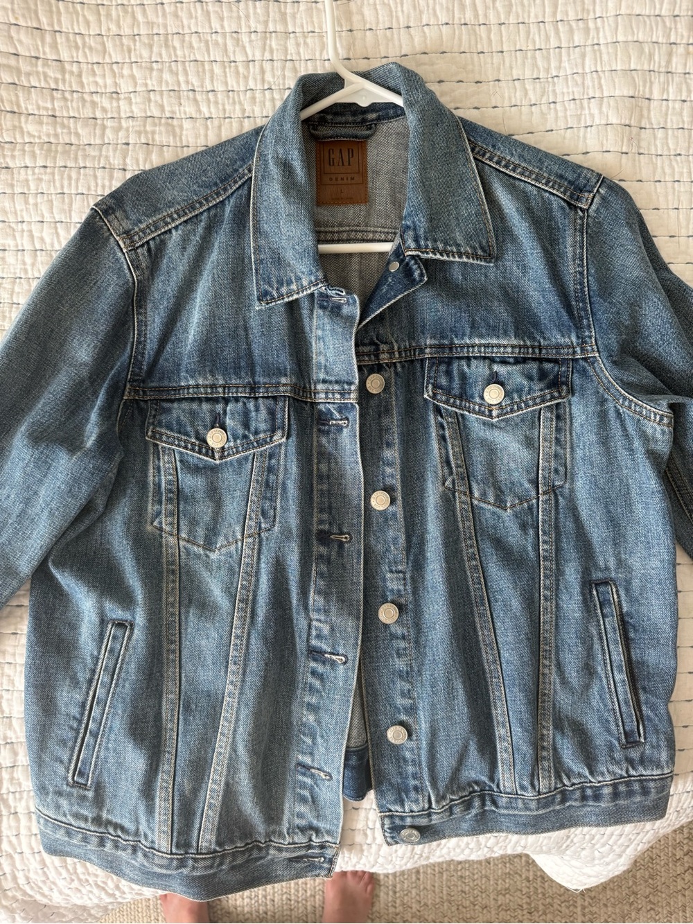 GAP Blue Denim Jean Jacket - Picture 3 of 4